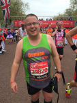 Damian completes the 2015 London Marathon